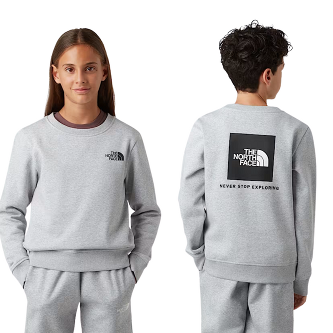 Kids Box NSE Crew TNF Light Grey Heather