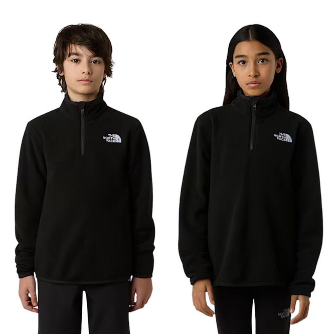Kids Glacier 1/4 Zip Fleece Black
