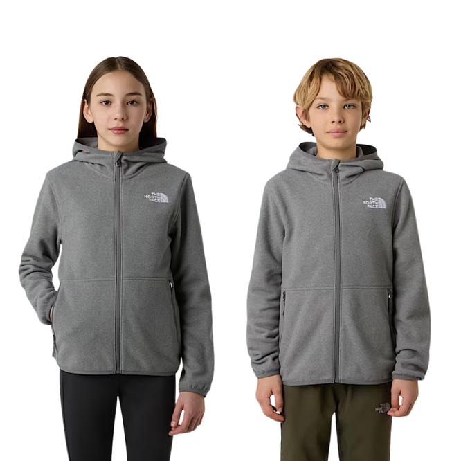 Kids Glacier Full Zip Fleece Jacket Mid Grey Heather