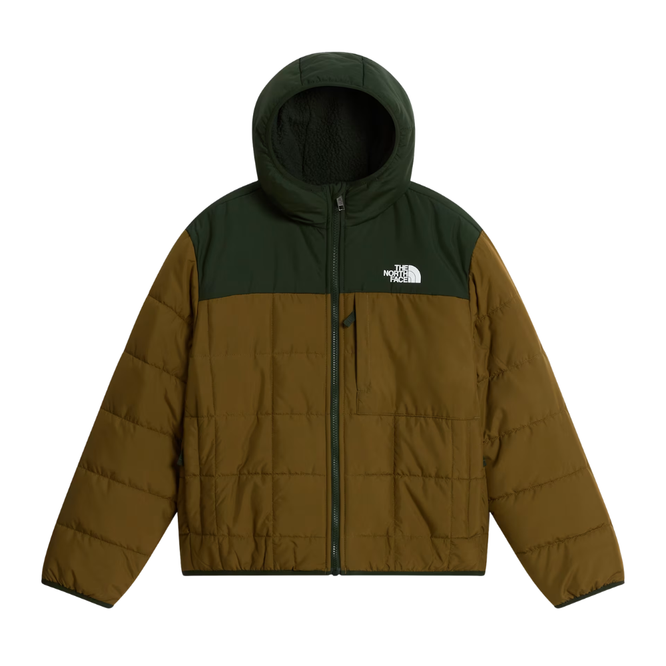 Kids Reversible Shasta Full Zip Jacket Caraway Seed/ Bottle Green