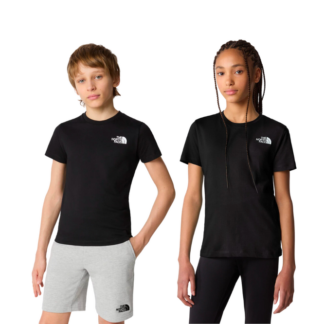 Kinder Einfaches Dome-T-Shirt TNF Schwarz