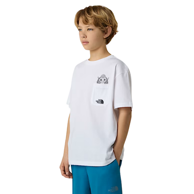 Kids Sports Oversized T-Shirt TNF White