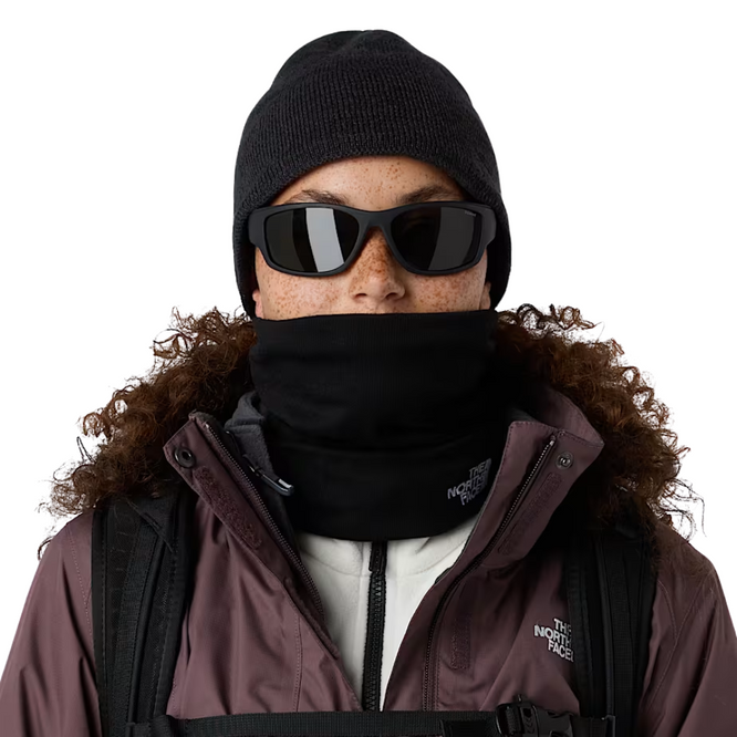 Seamless Reversible Neckwarmer Black