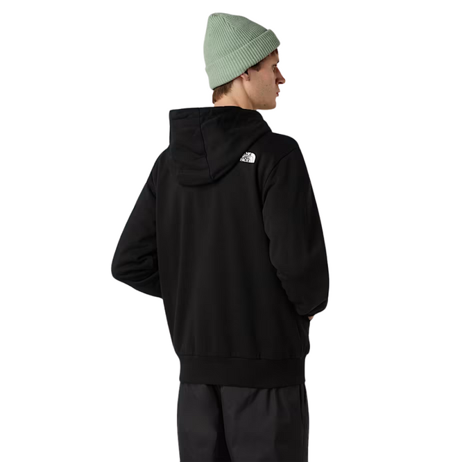 Simple Dome Full Zip Hoodie Black