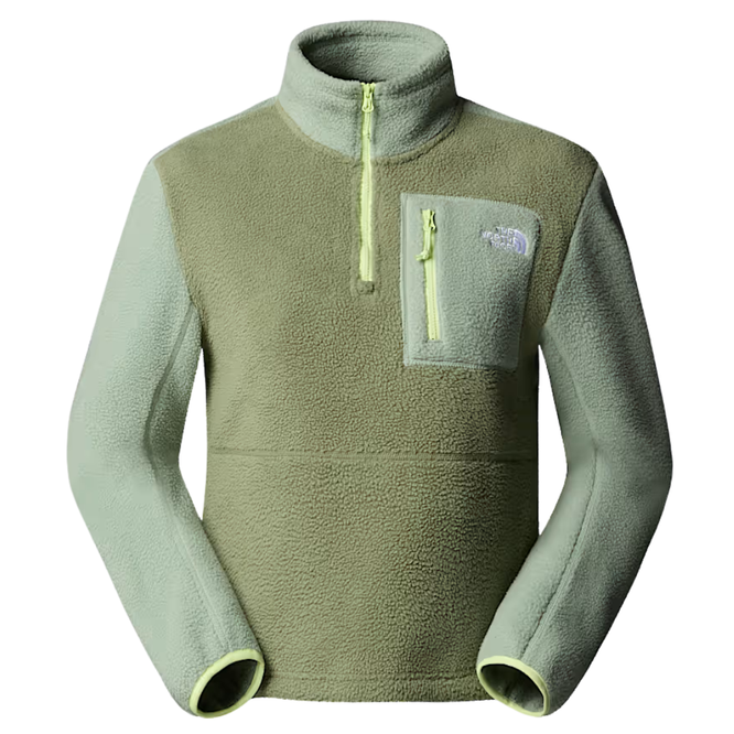 Womens Yumiori 1/4 Zip Fleece Jacket Bark Mist/Slate Moss