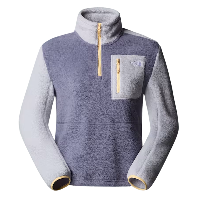 Womens Yumiori 1/4 Zip Fleece Jacket Twilight Galaxy Blue Flax