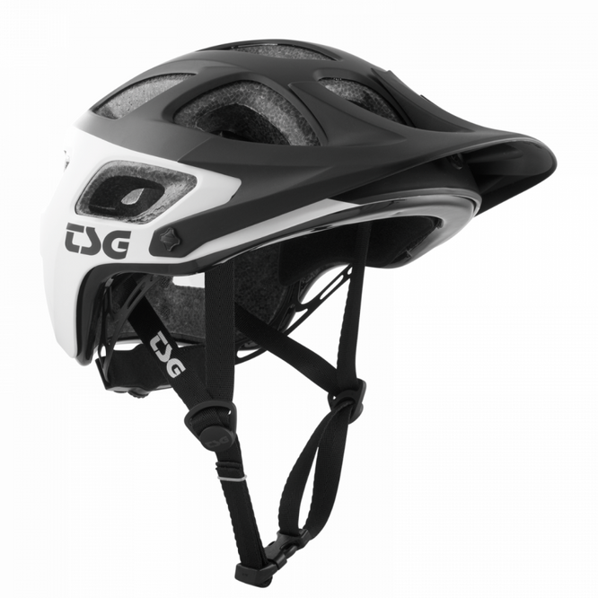Seek Graphic Design Block Weiß-Schwarz MTB-Helm