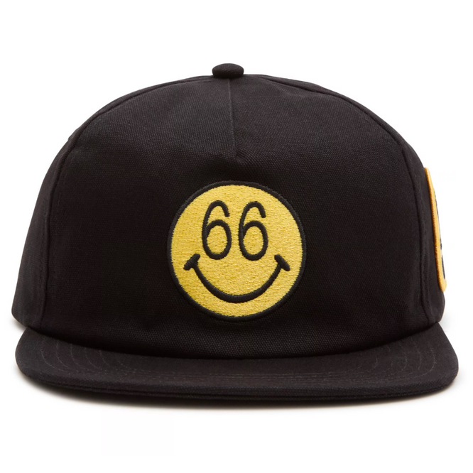 66 Unstrukturierte Mütze Schwarz