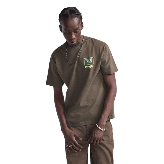 Art Production T-Shirt Coal Brown