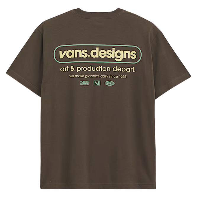 Art Production T-Shirt Coal Brown
