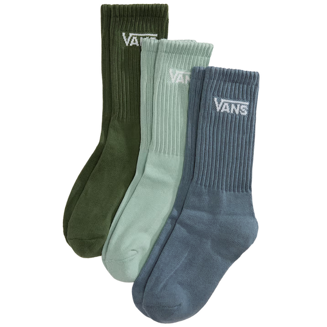 Kids Classic Crew Socks 3-Pack Gray Olive