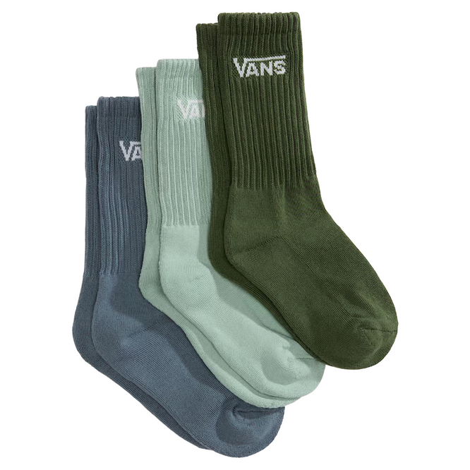 Kids Classic Crew Socks 3-Pack Gray Olive