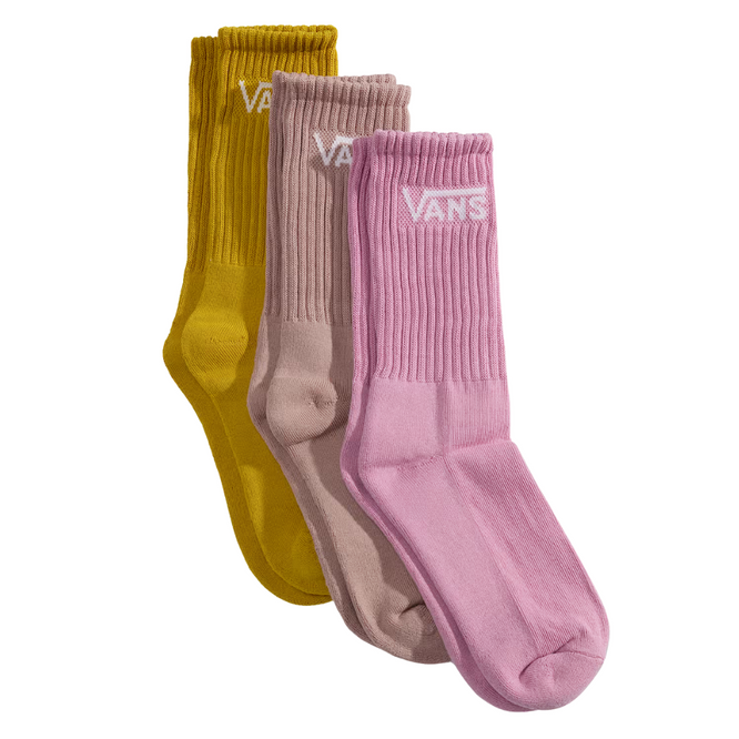 Classic Crew Socks 3-Pack Pink Dawn