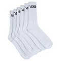 Classic Crew Socks White 6-Pack