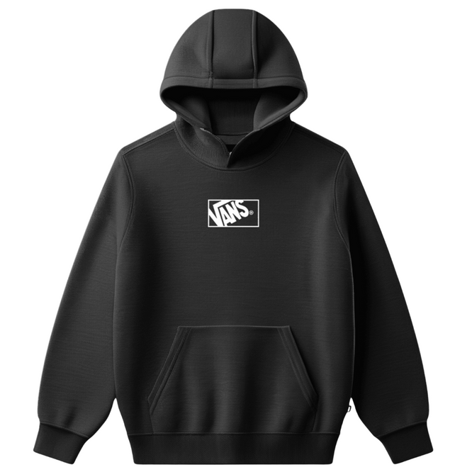 Kids Blocked Box Hoodie Black