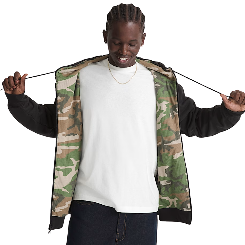 Kids Dover Thermal Lined Full Zip Hoodie Black/Vintage C