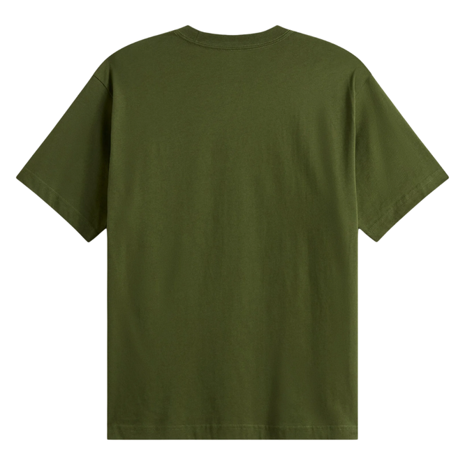 Neues T-Shirt mit Aufdruck auf der linken Brust, grün, Balsam