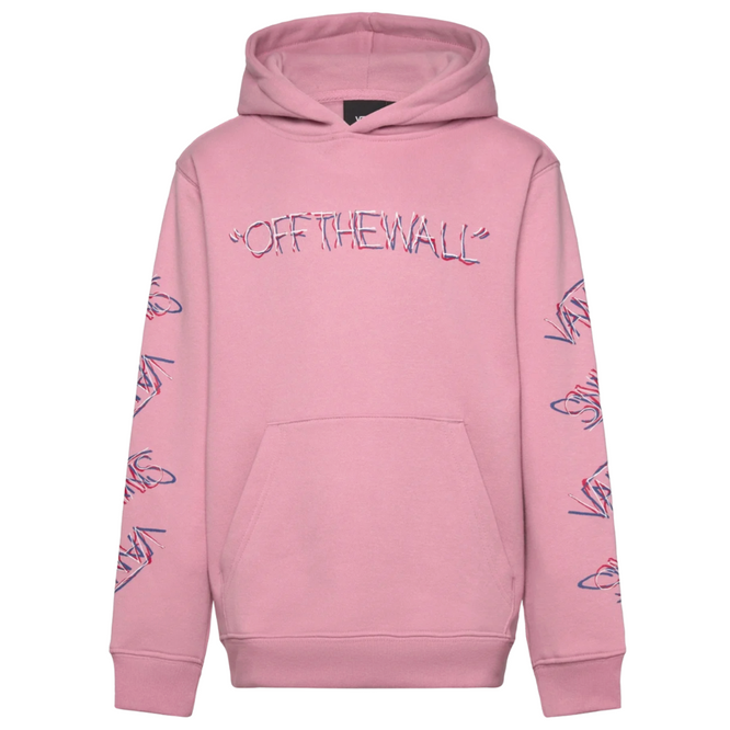 Kids Scribbled Past Hoodie Pink Dawn