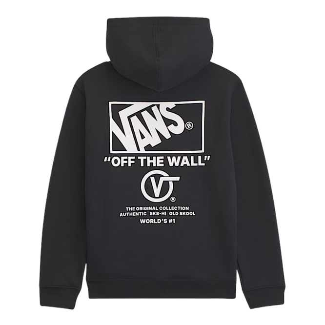 Kids Stacked Hi Hoodie Black/White