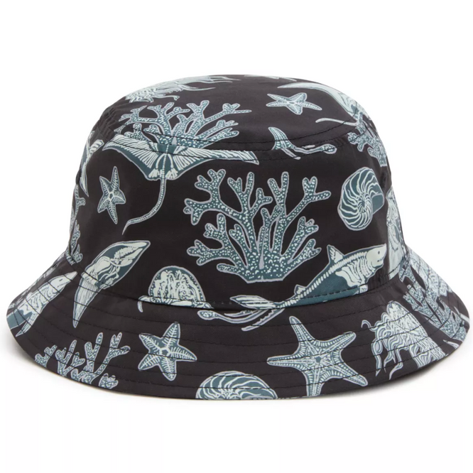 Undertone Bucket Hat für Kinder Schwarz/Blaustein
