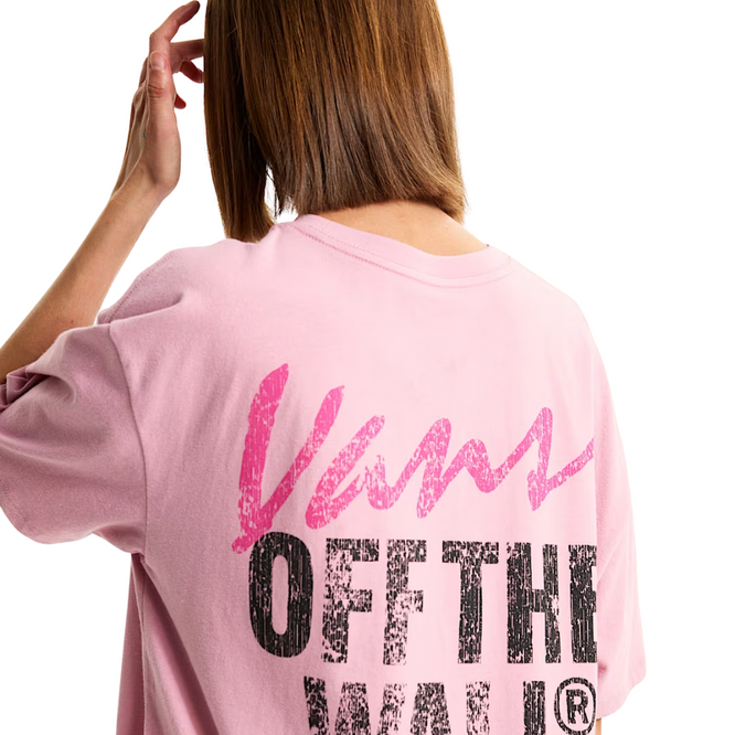 Womens Lady Wall Outsized T-Shirt Pink Dawn