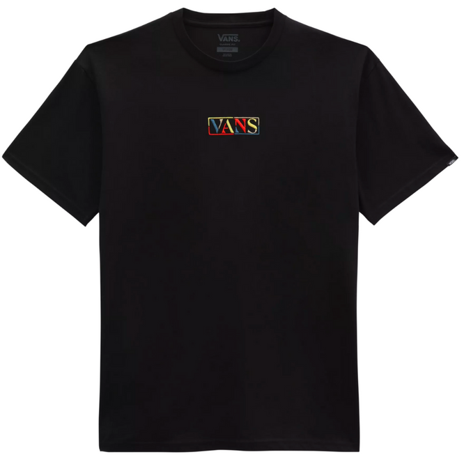 Mehrfarbiges Center Logo T-Shirt Schwarz