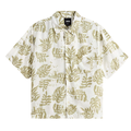 Van Doren Tencel Check Soft Sage Short Sleeve