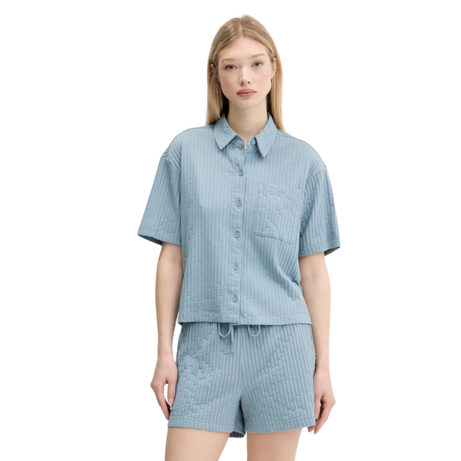 Womens Bedford Knit Button Up Shirt Citadel