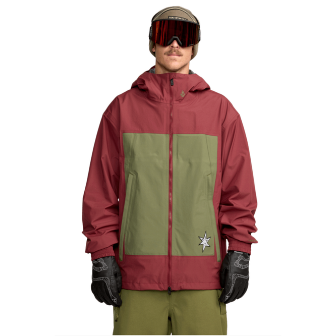 Arthur 3L Snowboard Jacke Burnt Red