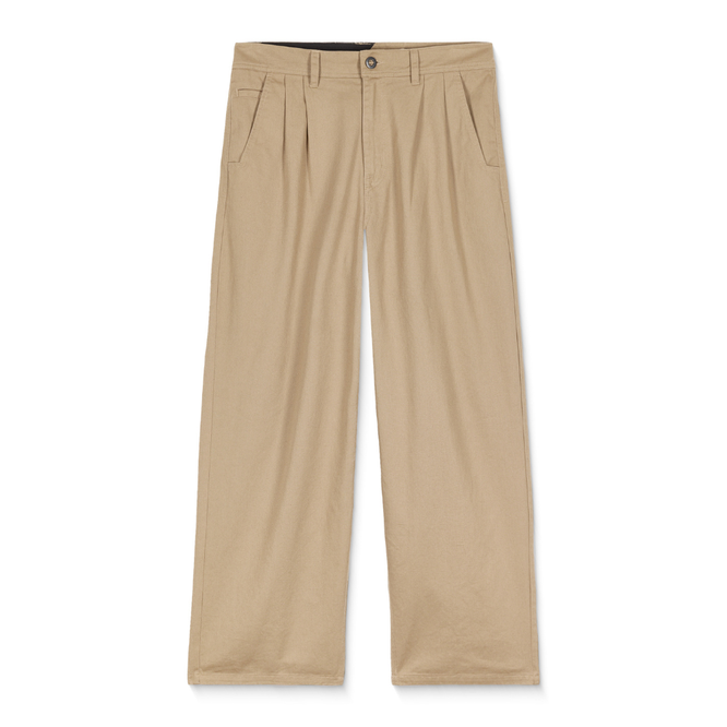 Baggos Pleat Pants Khaki