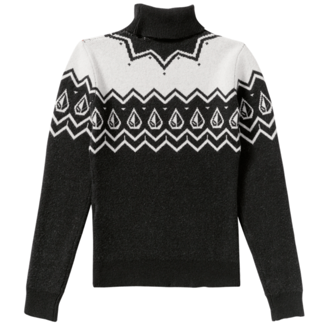 Womens Fireside Turtleneck Sweater Black