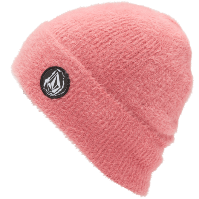 Womens Fuzz Teddy Beanie Mesa Rose