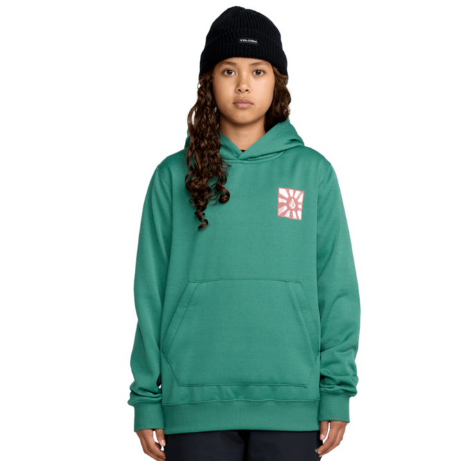 Kids Hydro Fleece Hoodie Spruce Green