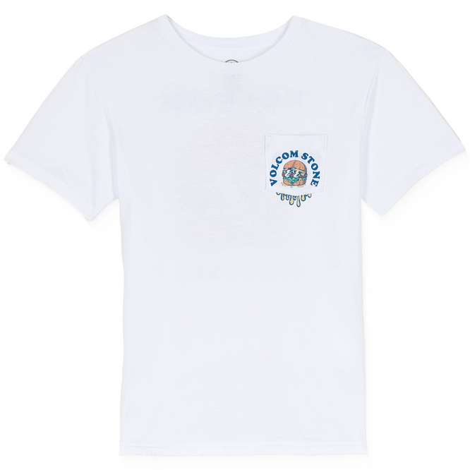 Kids Burgstone Pocket T-Shirt White