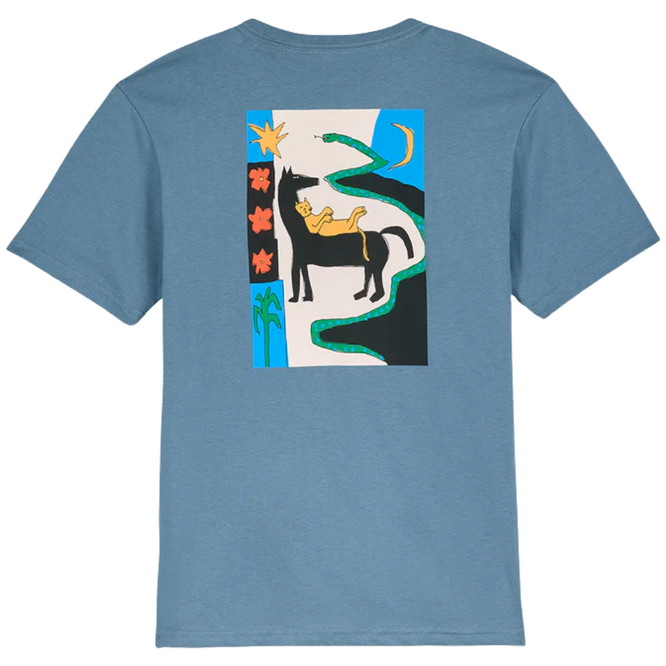 Kinder Longosnake T-Shirt Blue Wash