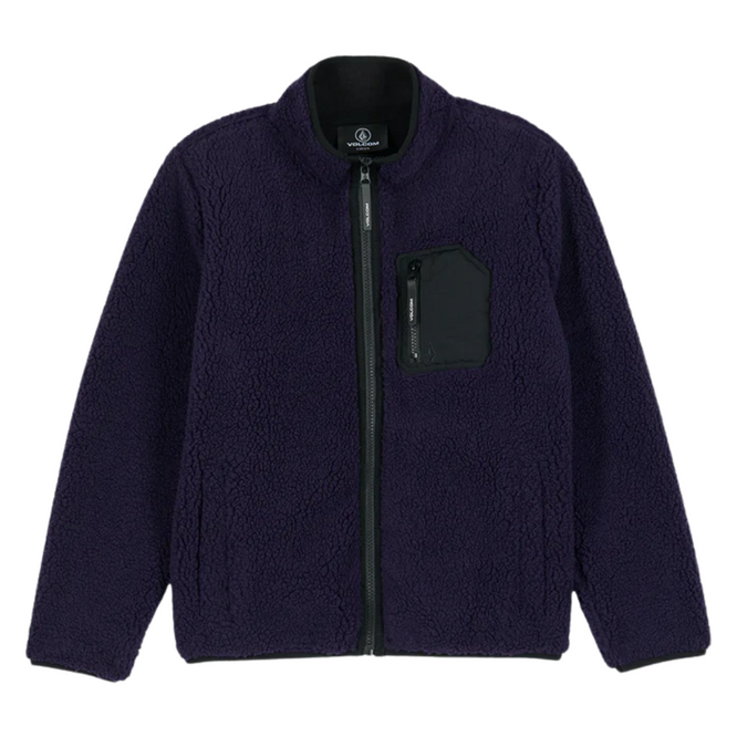 Kids Muzzer Fuzzar Zip Fleece Dark Purple