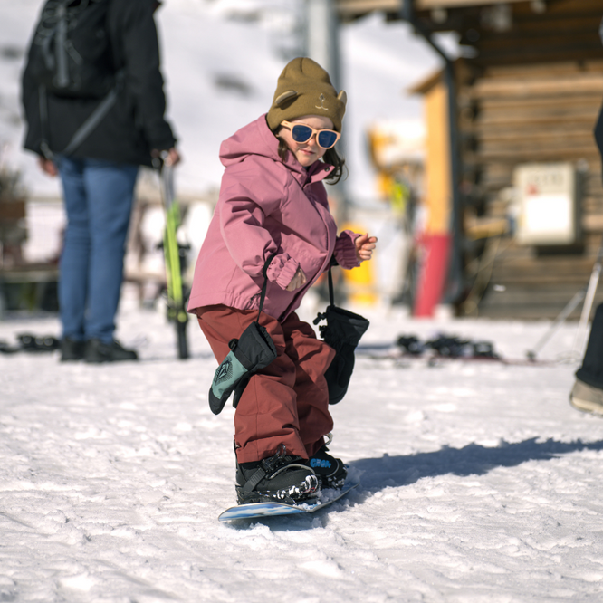 Kids Snow Creature Beanie Bronze