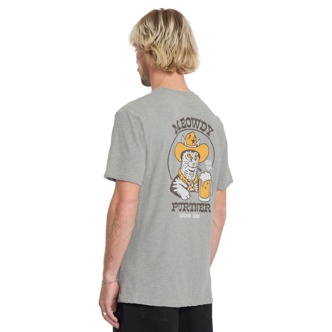 Meowdy T-Shirt Heather Grey