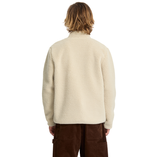 Muzzer Fuzzar Zip Fleece Stone