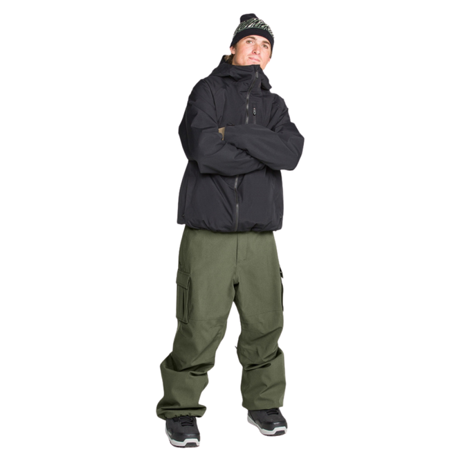 NWRK 20K Baggy Snowboard Pants Dark Green