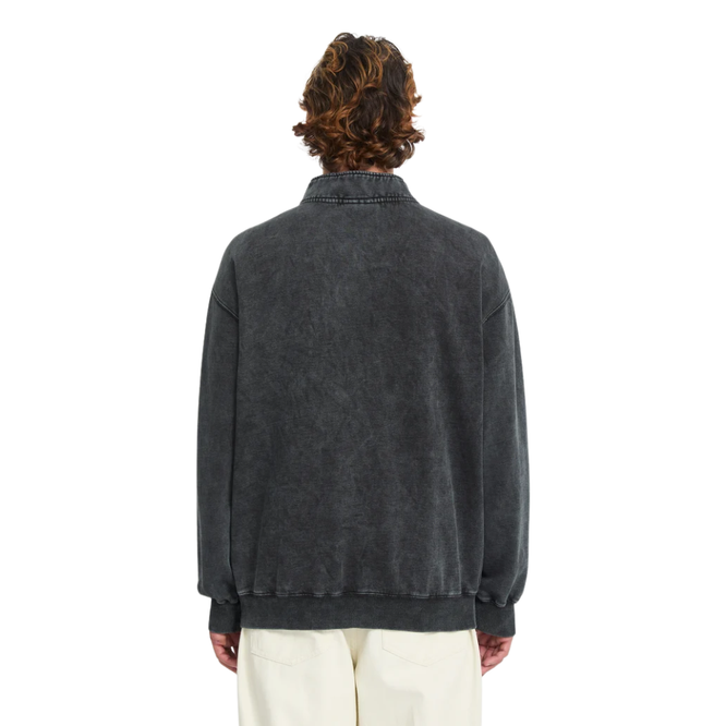 Single Stone Quarter Zip Light Acid Black