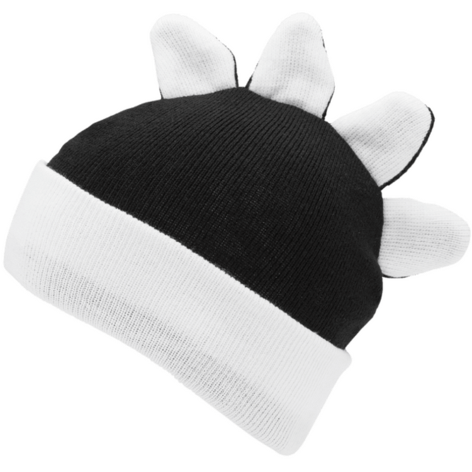 Kids Snow Creature Beanie Schwarz