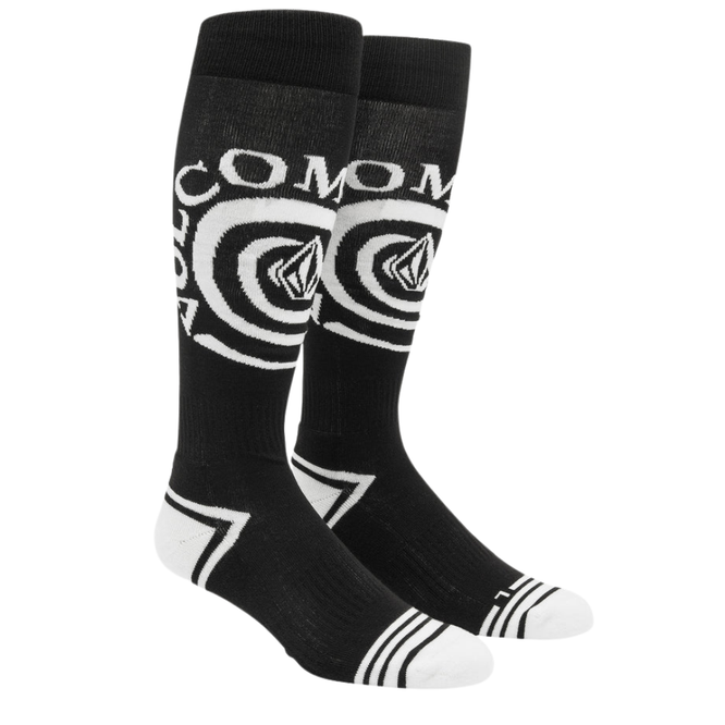 Spiral Over-The Calf Sokken Black