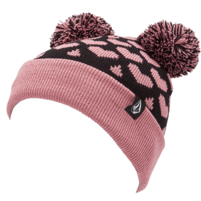 Kinder Stone Pom Beanie Schwarz