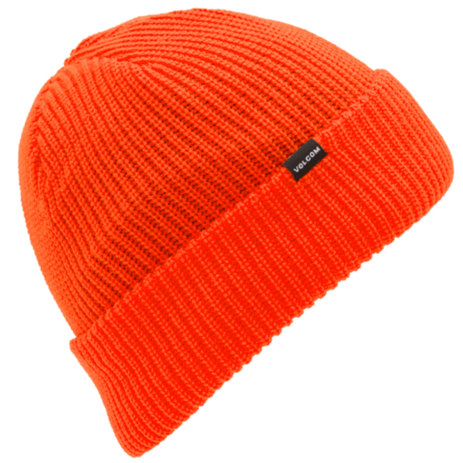 Sweep Lined Beanie Orange Shock