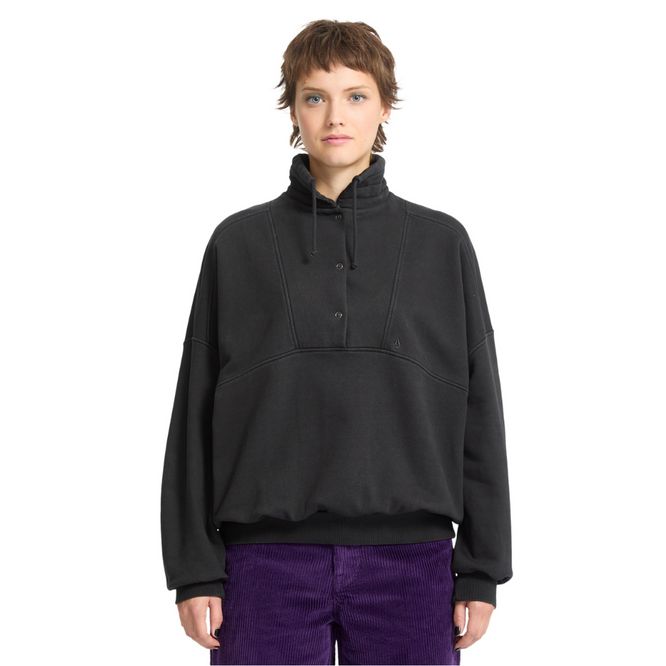 Womens Reetrostone Sweatshirt Vintage Black