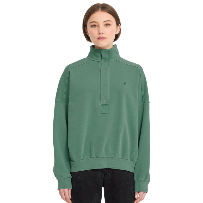 Womens Reetrostone Up Sweatshirt Evergreen