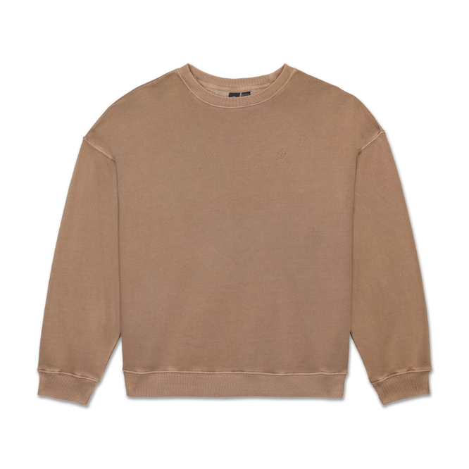 Womens Stone Soft Crewneck Pale Khaki