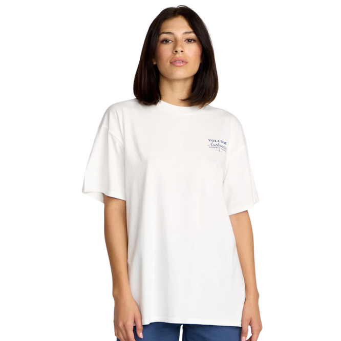 Womens Stone Throw T-Shirt Star White