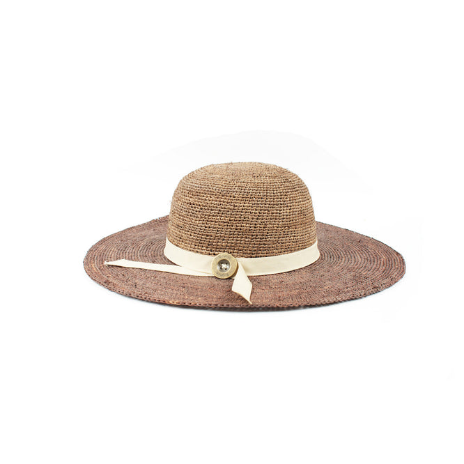 Alana Damen Mütze in Taupe/Braun